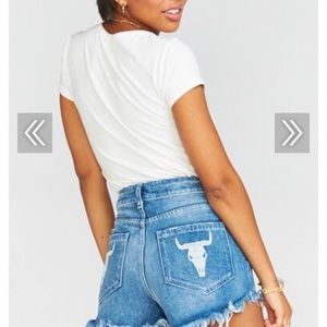 Show me your mumu wyoming high waisted shorts